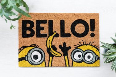 Килимок Grupo Erik Coconut Mat Minions - Килимок для вловлювання бруду 40x60 см - Забавний килимок для дверей - Килимок для дверей в приміщенні