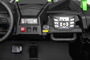 Дитячий електромобіль UTV XXL 24V 2 шт. місцевий, зелений, електромобіль для дітей 2 шт. місцевий, шкіряні сидіння, 2 двигуна по 1
