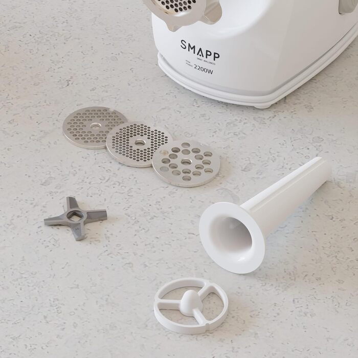 М'ясорубка Smapp Grinder Machine 490-8BIA, універсальна, біла, один розмір (EU)