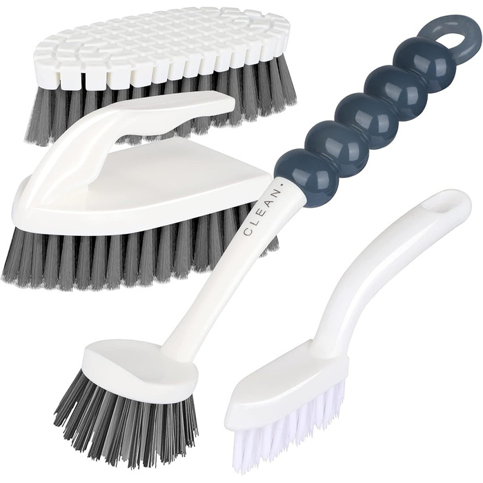 Щітка для миття посуду GIPTIME з ободом, 4 шт. щітки для чищення, включаючи щітку для чищення з комфортною ручкою для чищення кухн