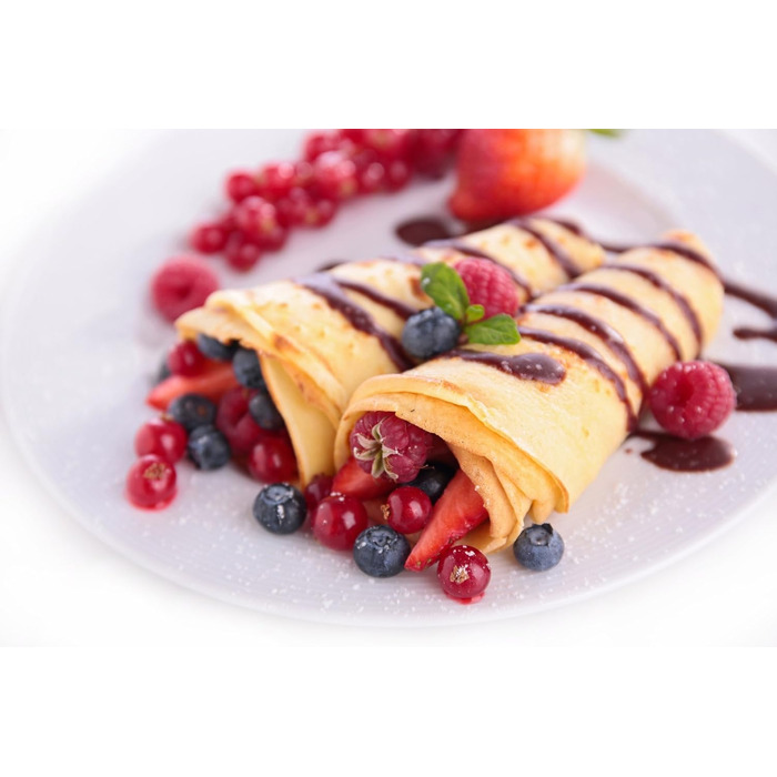 Млинниця, дуже велика поверхня для випікання ( 33 см), високоякісне антипригарне покриття, 8 режимів нагрівання, практичний слайде