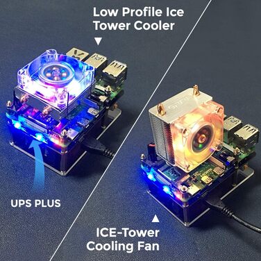 ДБЖ V5 Джерело безперебійного живлення ДБЖ для Raspberry Pi 5, підтримка зарядного пристрою 18650 Плата розширення Power Bank Power Management 5V для Raspberry Pi 4B/3B/3B/2B/B/A/A