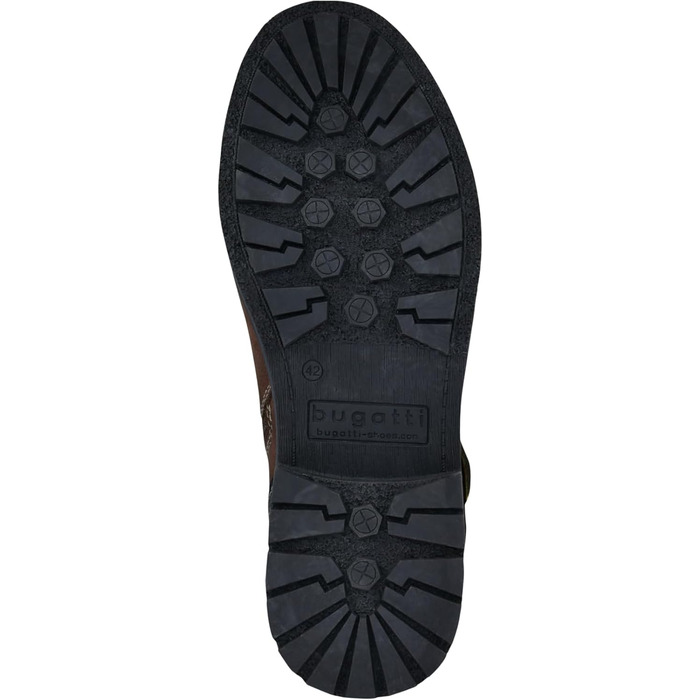 Чоловічі класичні чоботи Bugatti, чоловічі чоботи з холодною підкладкою, розмір 42 EU, темно-коричневі 6100