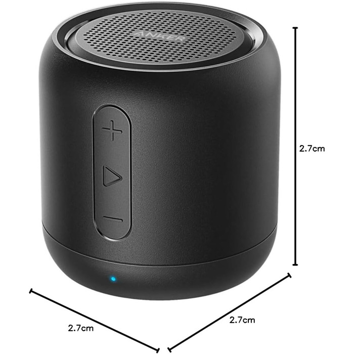 Колонка Anker Soundcore Mini з 15 годинами автономної роботи, фантастичним звуком, 20-метровим радіусом дії Bluetooth, FM-радіо та