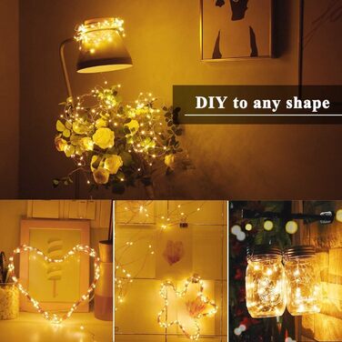 Світлодіодних гірлянд з мідного дроту 10 м Bowfar