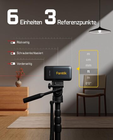 Лазерний далекомір 2-в-1 Fanttik A10 Pro, HD IPS кольоровий дисплей
