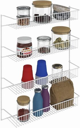 Настінна полиця ClosetMaid 8033, 4-рівнева, ширина 18 дюймів, 4 елементи