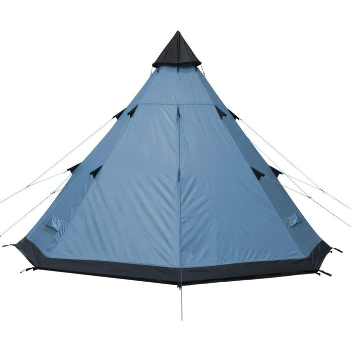 Намет Lido 290 3-місний вігвам-намет Підлога каструля УФ 50 Захист від комах Екран Висота Водонепроникний 5000 мм Синій сірий