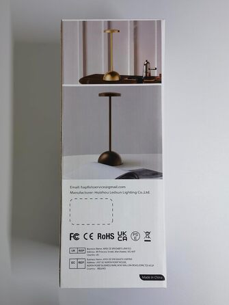 Світлодіодна настільна лампа Hapfish Акумуляторна батарея, 5000 мАг Симпатична настільна лампа Бездротова, з можливістю затемнення