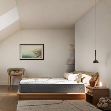 Матрац KUO Dream - DreamFlex Віскоеластичний Ергономічний та повітропроникний Літній/Зимовий бік Висота 23 см Поперекова підтримка, 90 x 200 см