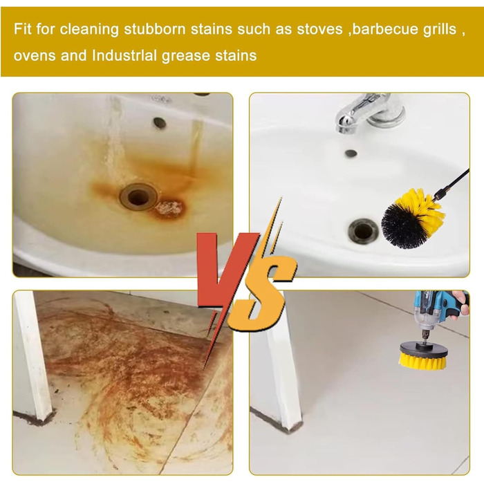 Щітка насадка акумуляторна викрутка, 5 шт. щітка акумуляторна викрутка дриль набір для чищення ванних кімнат, ванн, підлоги, марму