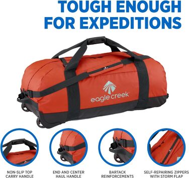 Надлегка туристична сумка для кемпінгу та відпочинку на природі, що протирається, червона глина 91 см Red Clay