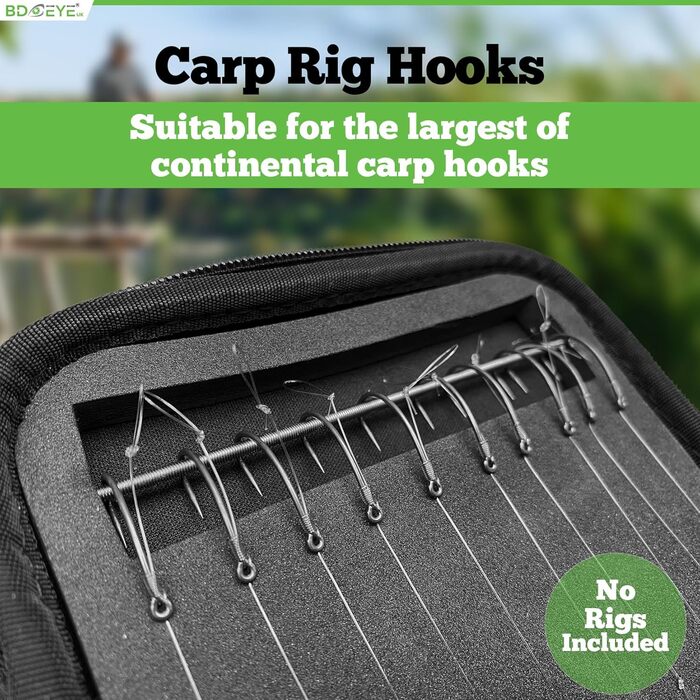 Сумка BD Eye Fishing Stiff-Rig Bag - Wallet Leader Wallet with 25 Pins - Wallet Case for Fishing Leaders, наприклад Carp Rigs