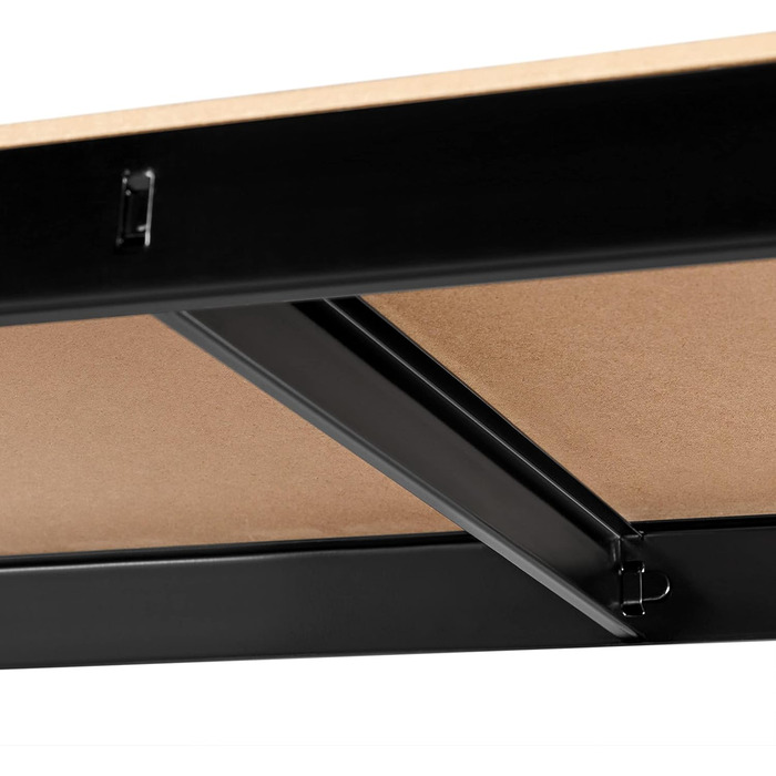 Стелаж для зберігання важких матеріалів Yaheetech, окремостоячий стелаж, гаражний стелаж, металевий стелаж, система полиць, 4 полиці, 265 кг на полицю, 180 x 150 x 45 см