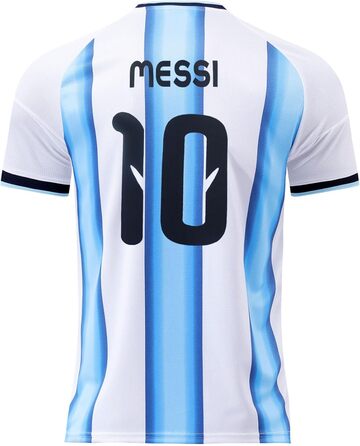 Лев. 10 Новий комплект дитячих футбольних шортів, шкарпеток та футболок 2026 року, розміри 28/164 (10-11 років), білий/синій