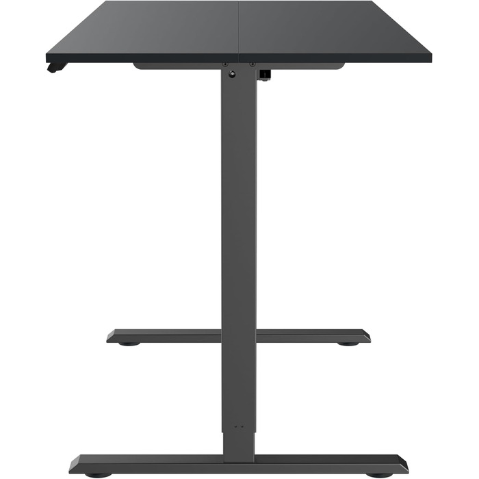 Електричний комп&39ютерний стіл DeHong 120x60 см з регулюванням висоти, електрична вертикальна робоча станція, ігровий стіл, стіл з 4 пресетами пам&39яті, плата з&39єднання, чорний