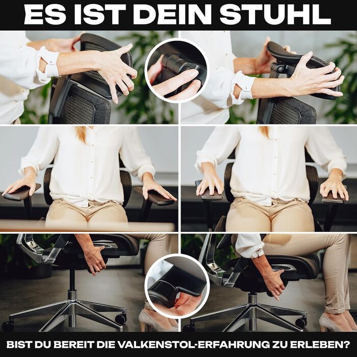 Ергономічне офісне крісло преміум-класу M7 з адаптивною поперековою опорою, ергономічне офісне крісло для домашнього офісу, сітчасте сидіння M7 (чорне)