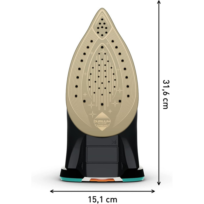 Парова праска Tefal Ultimate Pure FV9844 3200 Вт Micro-Calc-Filter Підошва Durilium Airglide Autoclean Автоматичне вимкнення 0,35