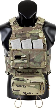 Низькопрофільний страйкбольний жилет регульований MOLLE Plate Carrier Грудний протектор