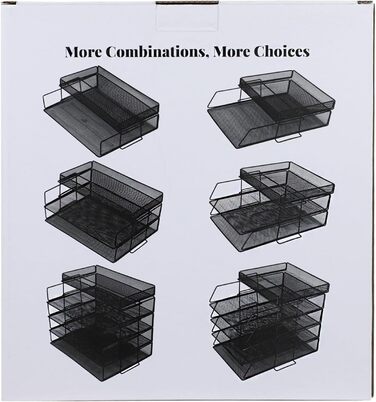 Ярусний лоток для листів, лоток для документів на робочому столі, лоток для паперу, органайзер для робочого столу, лоток для паперу, папка для документів, A4, тримач для документів для дому, офісу, школи 34,5 x 25,5 x 16,9 см, 2-