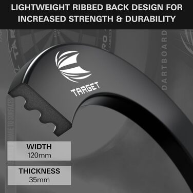 Окантовка для мішень для дартсу Target Darts Pro Tour та VALE (червона/чорна/Vale) Захисне кільце для мішень для дартсу, зовнішній захисний екран для мішень для дартсу, сумісний з будь-якою дошкою Професійні аксесуари для дартсу Pro Tour Black
