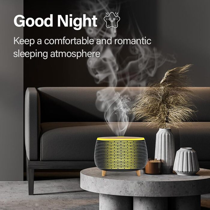 Аромадифузор Дифузор для ефірних олій 400 мл Ароматерапевтичний дифузор для повітря Дифузор для повітря Дифузор для ефірних олій із 7 кольоровими вогнями Кімнатний дифузор Дефузор Air Fragrance Oil Diffusers