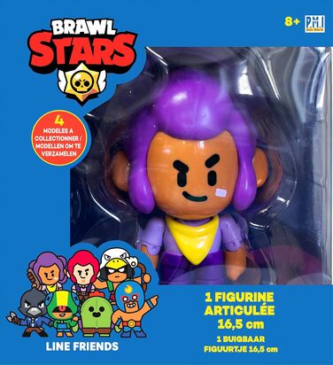Лансі - Brawl Stars - 1 фігурка з шарнірами, 16,5 см - Шеллі - фігурки з відомої відеогри Brawl Stars - колекційна фігурка - 4 моделі на вибір - вік від 8 років і старше