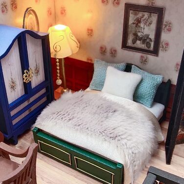 Мініатюрний будиночок для ляльок Cuteefun "Зроби сам" для дорослих, який можна побудувати самостійно, набір для мініатюрного будиночка для ляльок з інструментами, набір для ремесел з дерев&39яного будинку (вінтажний лофт)