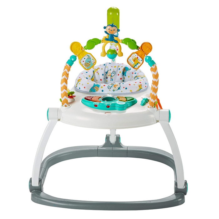 Компактні ходунки Carnaval Baby Walker Fisher-Price Jumperoo зі світлом, звуком і музикою, розбірні для зручного транспортування 9 місяців і старше, FDG98