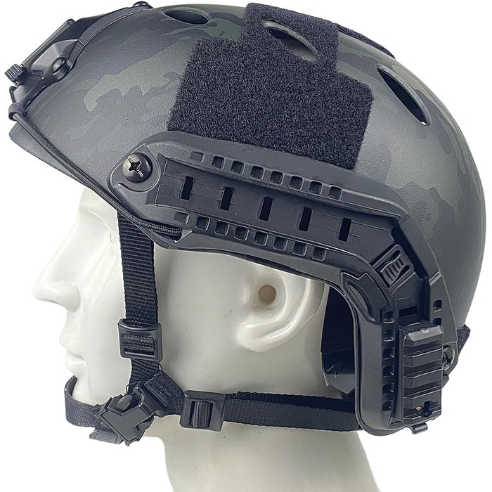 Тактичний страйкбольний шолом, регульований, швидкорозгортаючий, кріплення PJ NVG для тактичного страйкболу, пейнтболу MCBK XL
