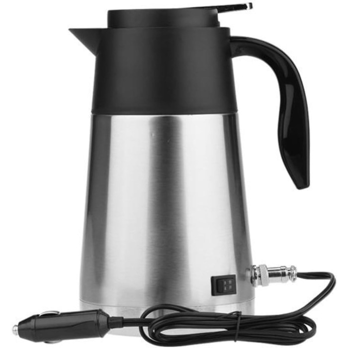 Електрочайник DEWIN для автомобіля, електрочайник портативний 1300мл автомобільний чайник з великою ємністю для подорожей 24В 240В