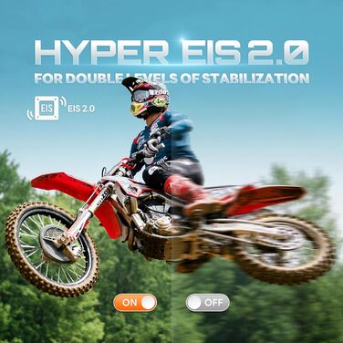 Підводна камера Ultra HD Сенсорний екран 170 Широкий кут, EIS стабілізація із зовнішнім мікрофоном, 5K 24MP Motion 5 Pro 40M