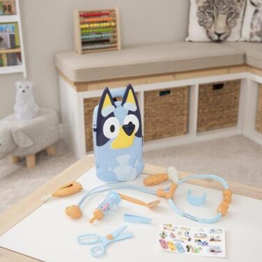 Медичний набір Bluey Включає 10 аксесуарів з сумкою для перенесення Медичний ігровий набір для дітей Набір невідкладної медичної допомоги для дітей Рольова іграшка для навчання від 3 років