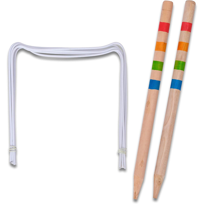 Набір для крокету Ocean 5 Гра в крокет на свіжому повітрі, дерев&39яна гра на спритність, для дітей та дорослих, для 2-4 гравців, Крокет XXL