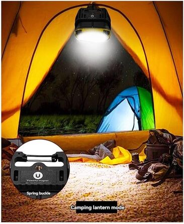 Портативний світлодіодний ліхтар-прожектор, потужний ліхтарик для кемпінгу на свіжому повітрі, риболовлі, надзвичайних ситуацій, акумуляторний робочий ліхтарик, жовтий