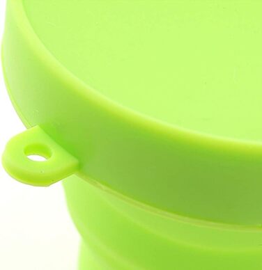 Складана силіконова дорожня кружка, харчового класу, складна кемпінгова кружка з кришкою, розширюваний набір чашок для пиття, портативна, ступінчаста конструкція для кемпінгу та походів на природі