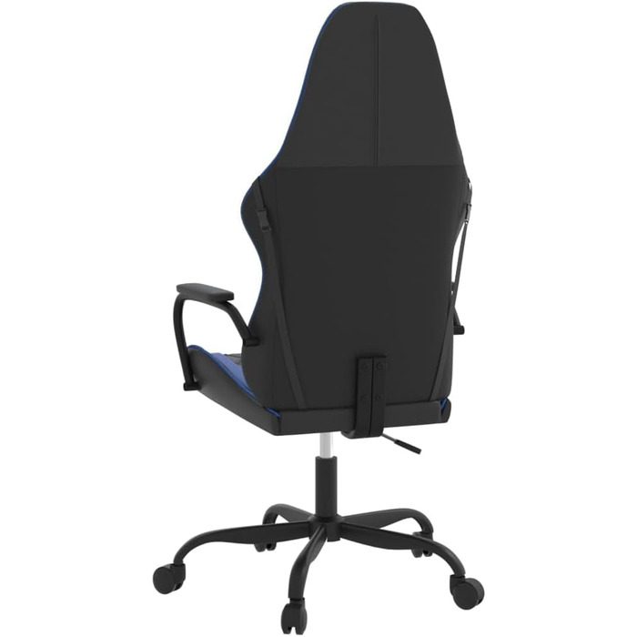 Геймерське крісло, офісне крісло, чорно-синє, штучна шкіра