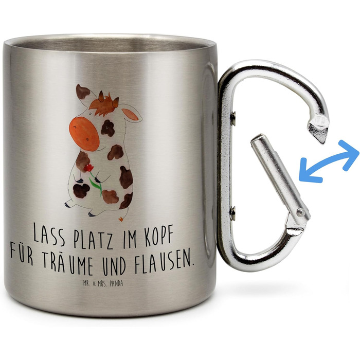 Термос-кухоль Містер і місіс Панда з коровою - подарунок, мрії, термос-кухоль, ферма, ізольований кухоль з нержавіючої сталі, ферма, молоко, корови, ізольований кухоль, чайна чашка, приказка, кухоль для пиття