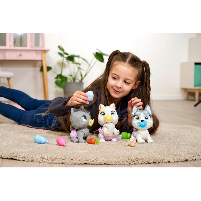 Прибл. 15 см) - іграшкова собака з функцією пиття та змочування для дітей від 3 років - інтерактивна тварина-немовля з ігровими ак