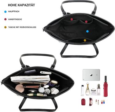 Сумочка жіноча набір чорна сумка з гаманцем для офісу школа шопінг сумочка жіноча велика з китицями жіноча і хутряна куля плюшевий