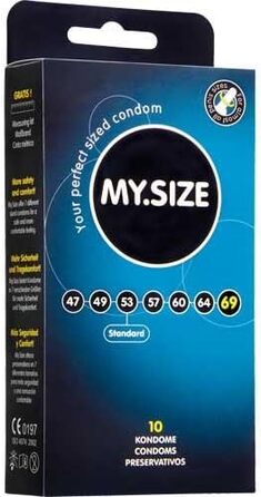 Презервативи My Size 69 мм x 10 XXXL Надзвичайно великі презервативи (німецька інженерія у своєму найкращому вигляді)