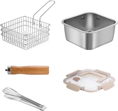 Легкі кемпінгові горщики з нержавіючої сталі, швидке нагрівання, рівномірне приготування їжі, компактний туристичний рюкзак, затискач для кухонного обладнання