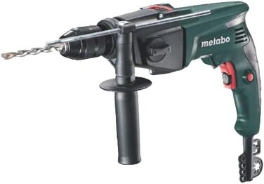 Ударний дриль Metabo SBE 760 (600841850) пластиковий корпус, номінальна вхідна потужність 760 Вт, вихідна потужність 370 Вт, макс.