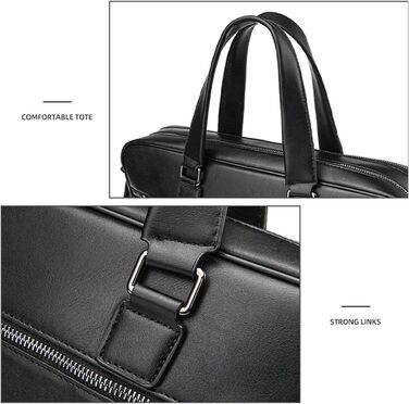 Сумка для ноутбука, портфель, сумочка, ділова сумка для ноутбука 15,6 дюйма, чоловіча, сумка для комп'ютера, шкіряний портфель, по