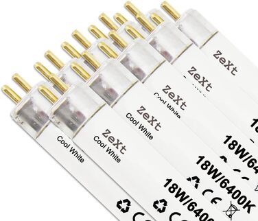 Люмінесцентна лампа Люмінесцентна трубка 18 Вт 864 6400 К Неонова лампа денного світла 60 см T8, 10 шт.