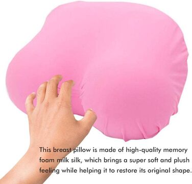 Подушка для грудей з піни з ефектом пам&39яті, подушка для шиї з повільним відскоком, м&39яка подушка для підтримки спини, подушка для шиї в спальні для чоловіків та жінок, (червоне вино)