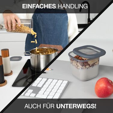 Набір герметичних контейнерів для зберігання Moritz & Moritz з 12 предметів з кришками - безпечні для харчових продуктів - герметичні та штабельовані контейнери для зберігання - набір контейнерів для використання на кухні