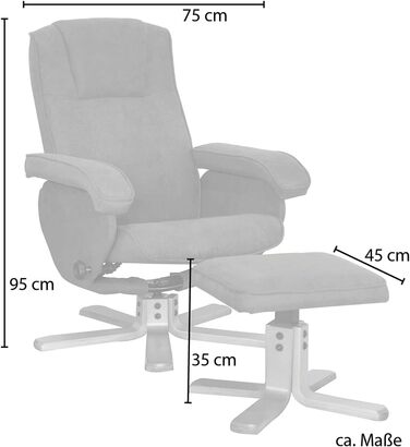 Крісло для відпочинку Крісло для телевізора Крісло для вітальні Табурет Обертове крісло Підставка для ніг Крісло для телевізора Обертове крісло Крісло для читання Темно-сіре