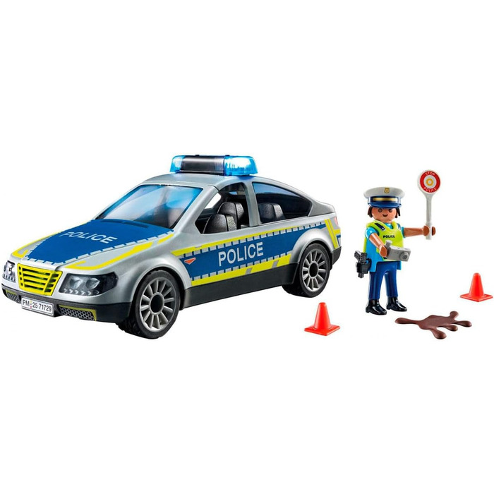 Патрульний автомобіль поліції З фігуркою поліцейського Машинка з проблесковим маячком Для дітей від 4 років 71729