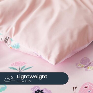 Комплект постільної білизни Wake In Cloud - Метелик для дівчаток, милий барвистий комплект постільної білизни з простирадлами з ме